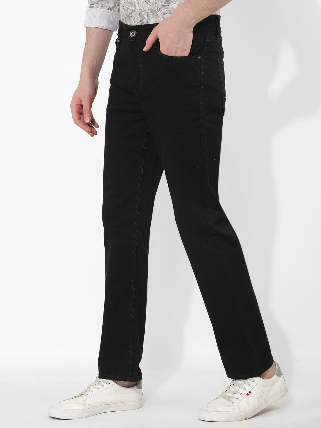 Numero Uno Men Solid Black Jeans